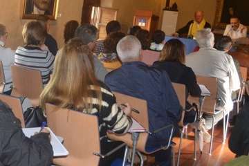 Juancho Armas pone el colofón al taller de escritura de la Casa-Museo de Telde (Foto Inma Perera)